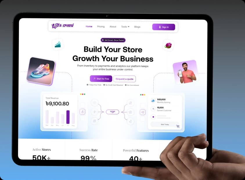 Illustration representing the Startup design package for landing page UI/UX design