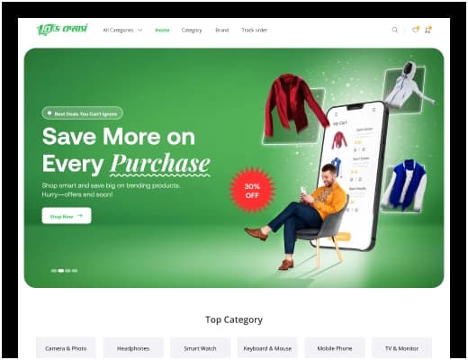 BD Commerce platform screenshot
