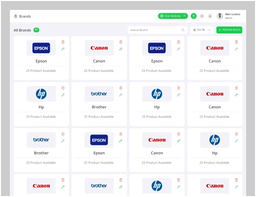 BD Commerce platform screenshot