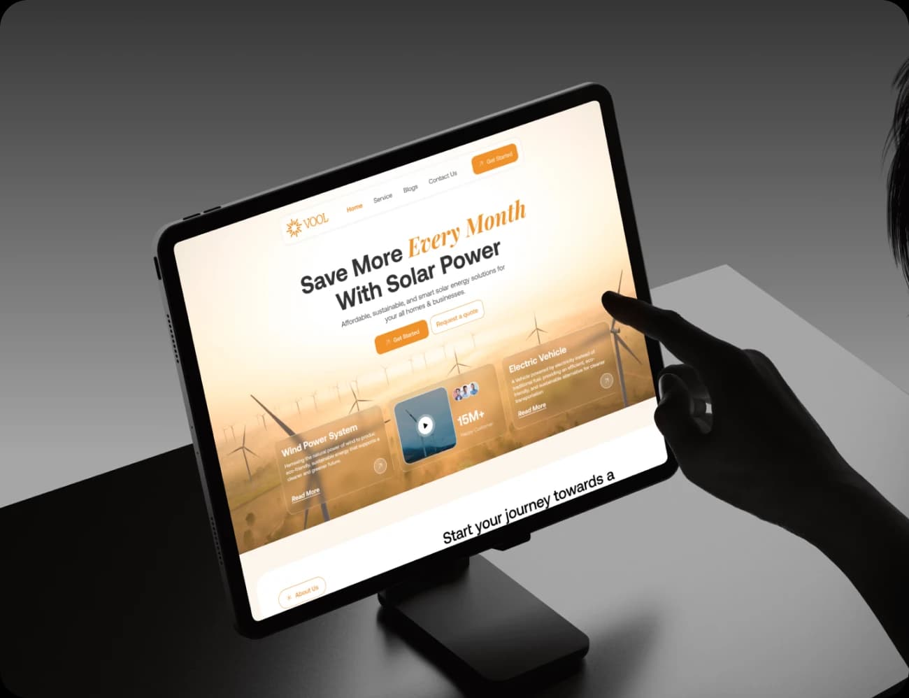 SolarFlow - Smart Solar Energy Solutions Landing Page