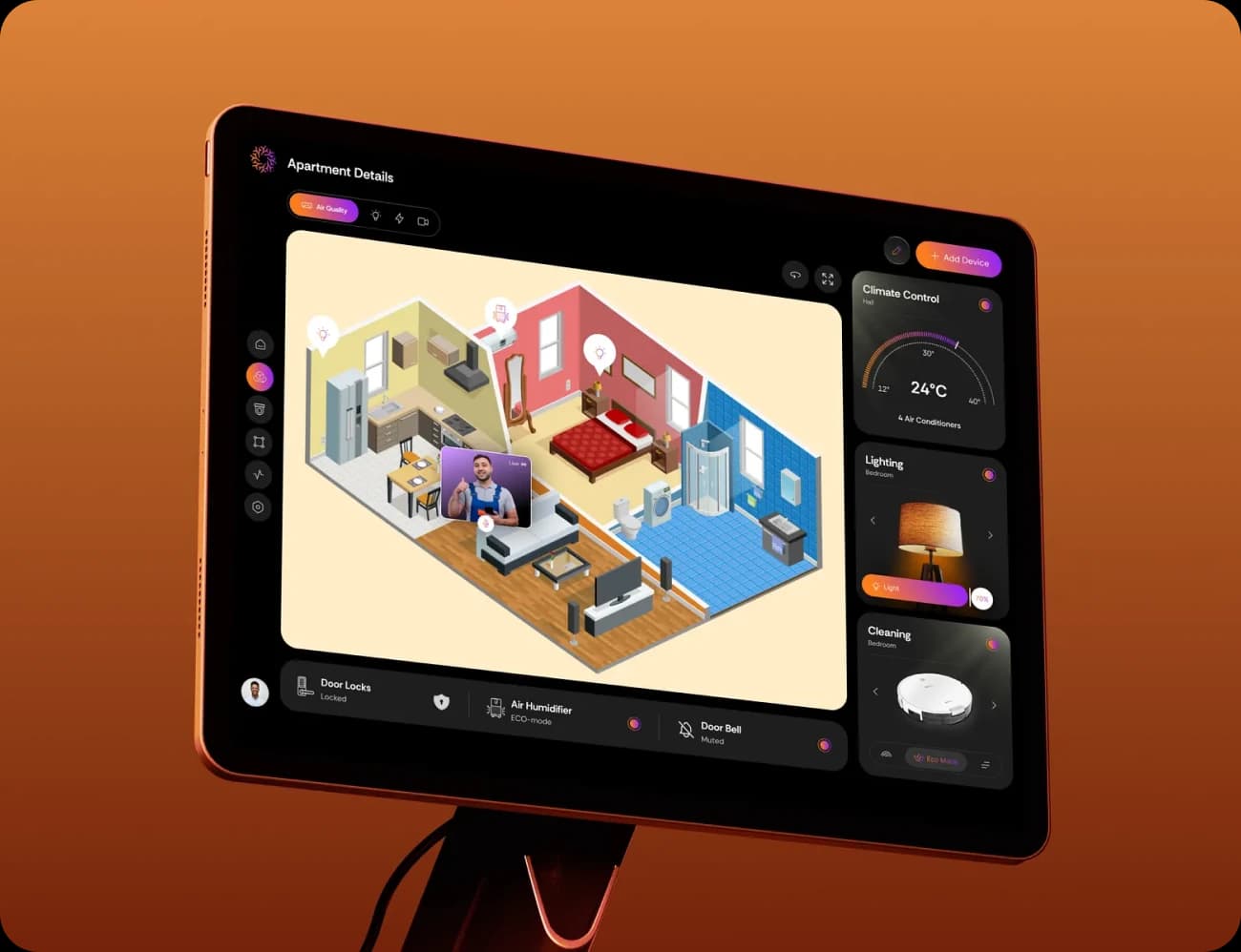 NestView - Smart Apartment Management Dashboard