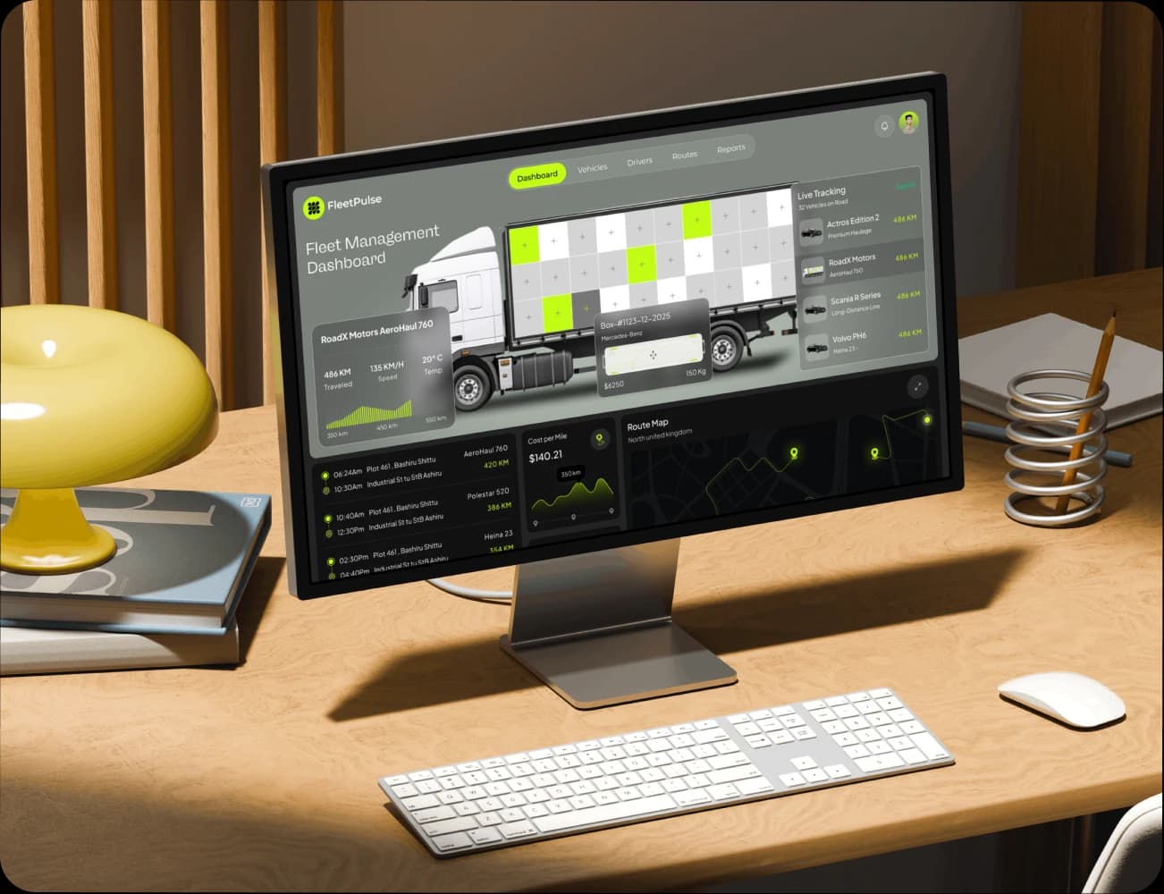 FleetPulse - Smart Fleet Management Dashboard